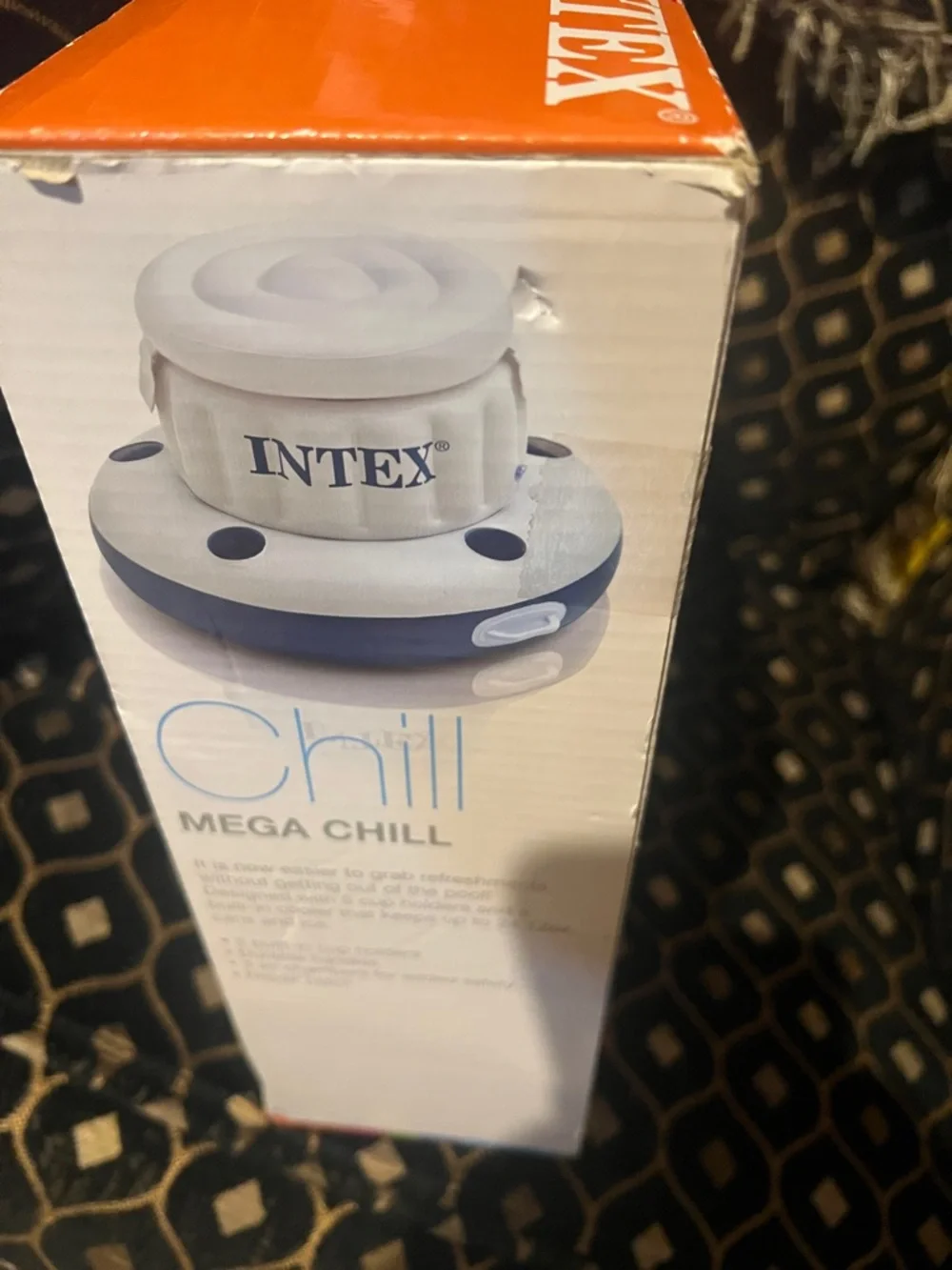 IntexMega Chill Inflatable Drink Cooler - Blue & White